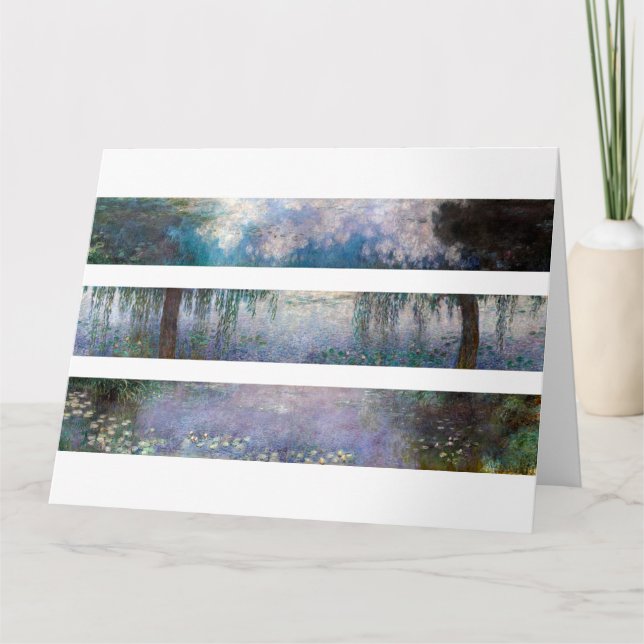 Carte Claude Monet Trois tableaux au Musée de l'Orangeri (Devant)