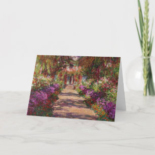 Carte Claude Monet une voie dans le jardin de Monet
