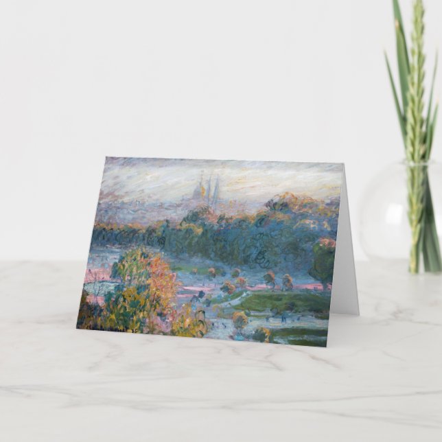 Carte Claude Monet - Vue des Tuileries, étude (Devant)
