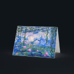 Carte Claude Monet - Water Lilies, 1919,<br><div class="desc">Célèbre tableau de Water Lilies,  1919. par Claude Monet.</div>