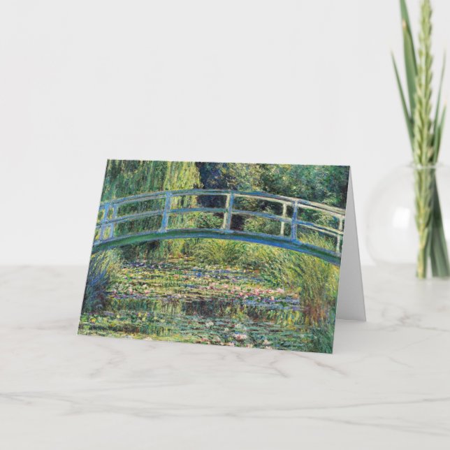 Carte Claude Monet - Water Lily Pond & Japanesese Bridge (Devant)