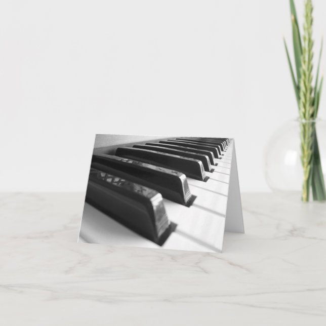 Carte Clavier - noir et blanc (Devant)