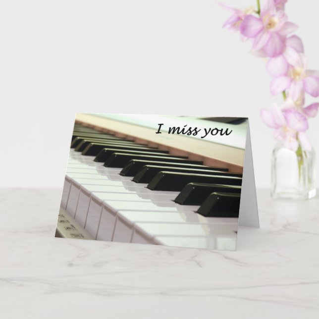 Carte clavier pour piano me manque (Orchidée)