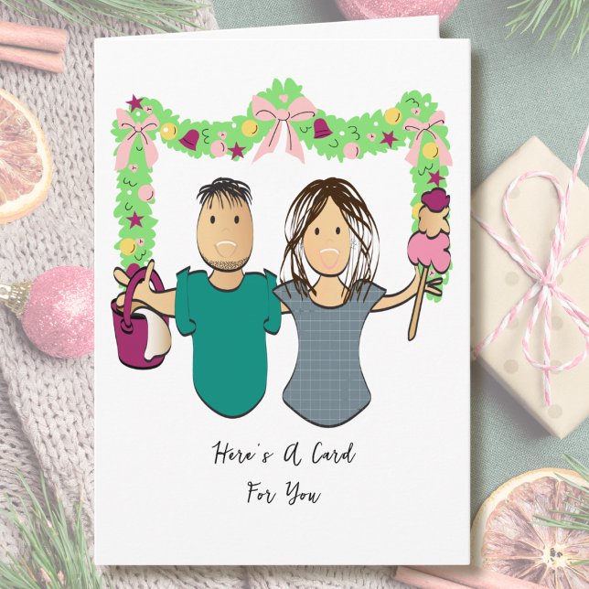 Carte Cleaning Couple Cartoon Funny Thank You  (Créateur téléchargé)