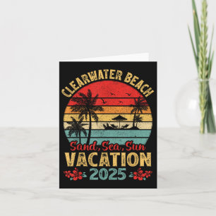 Carte Clearwater Beach Floride Sand Sea Sun Vacation 202