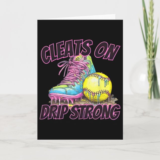 Carte Cleats On Drip Strong Softll Drip Softll Mom Retro (Devant)
