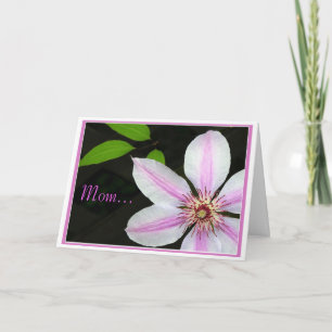 Carte Clématite de maman