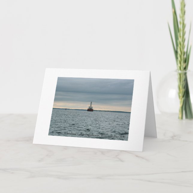 Carte Cleveland Ledge Lighthouse, Buzzards Bay MA. (Devant)