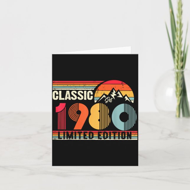 Carte Clic 1980 Limited Edition 45 Year Old 45th Birthda (Devant)