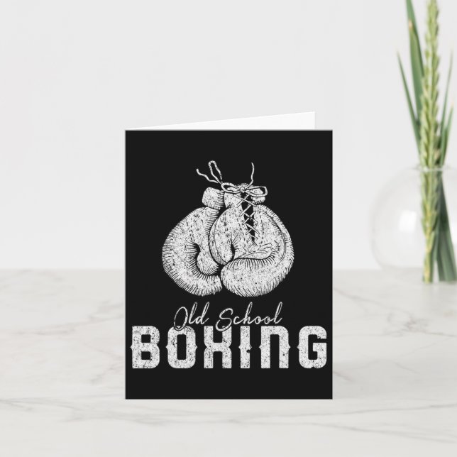 Carte Clic de boxe scolaire masculin (Devant)