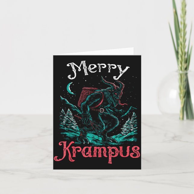 Carte Clic Folklore Christmas Merry Krampus Festive Horr (Devant)