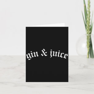 Carte Clic Gothique Fo Shizzle Gin + Juice T-Shirt Gin E