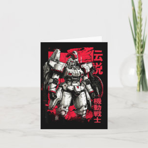 Carte Clic Guerrier Mécha Robot Légendaire Japonais