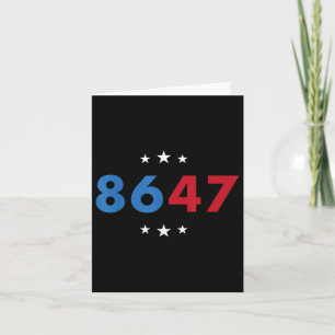 Carte Clic Vintage 80s Style 86 47 Anti Trump 8647