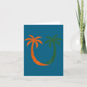 Carte Clic Vintage 90's Palmiers de Miami Um