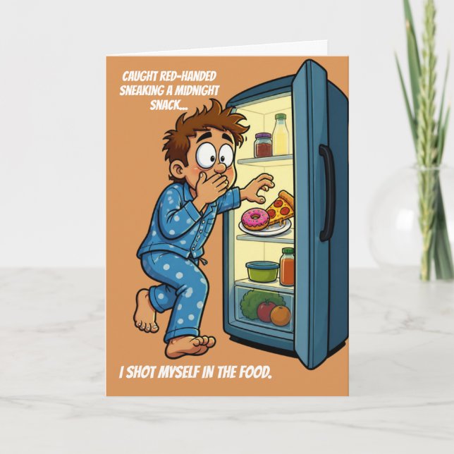 Carte Cliché du goûter de minuit Je me suis tiré une bal (Devant)