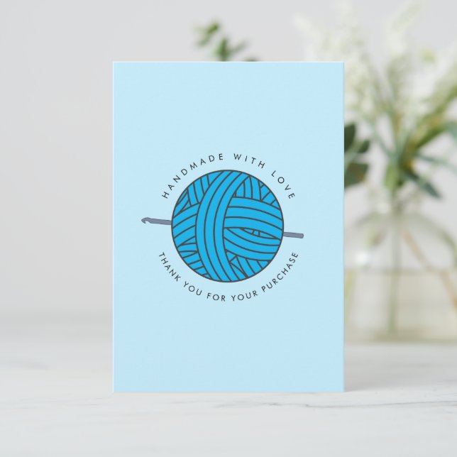 Carte client MERCI SPÉCIAL CROCHET (Debout devant)