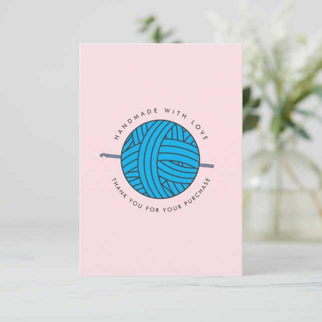 Carte client MERCI SPÉCIAL CROCHET (Debout devant)