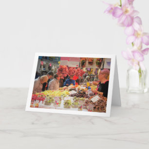 Carte Clients au Mercado Central, Valence, Espagne