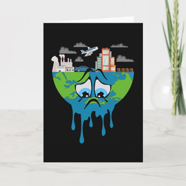 Carte Climate Change Planet Future Earth CO2 Poison Idea (Devant)