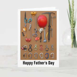 Carte Climbers Équipement de salutation pour papa