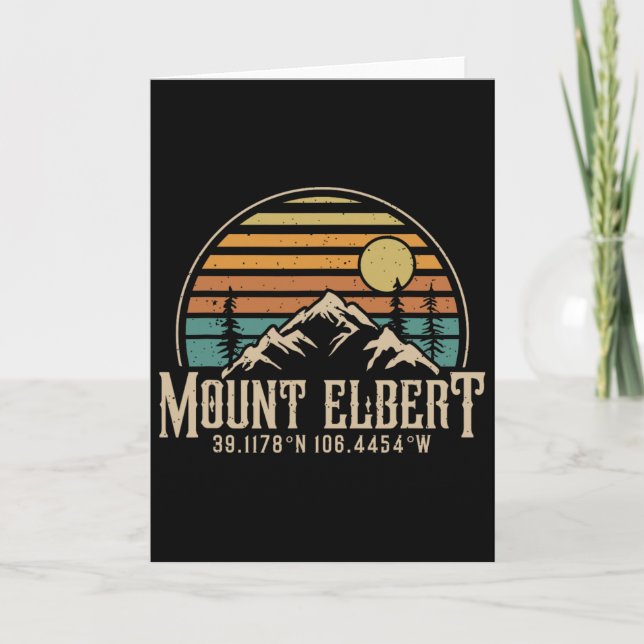 Carte Climbing Mt. Elbert Colorado Mountain Mount Elbert (Devant)
