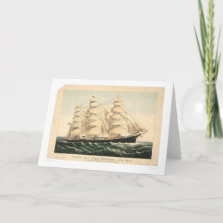 Carte Clipper ship "Three Brothers" (0406A)