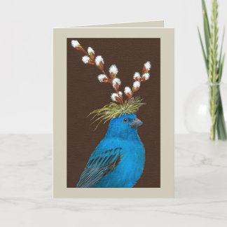Carte Clive the indigo bunding card