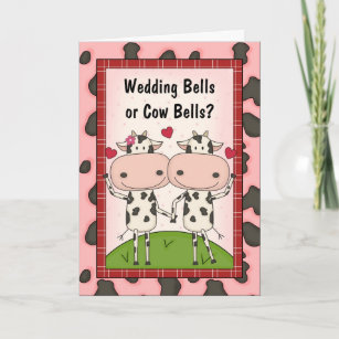 Carte Cloches mariages - Vaches
