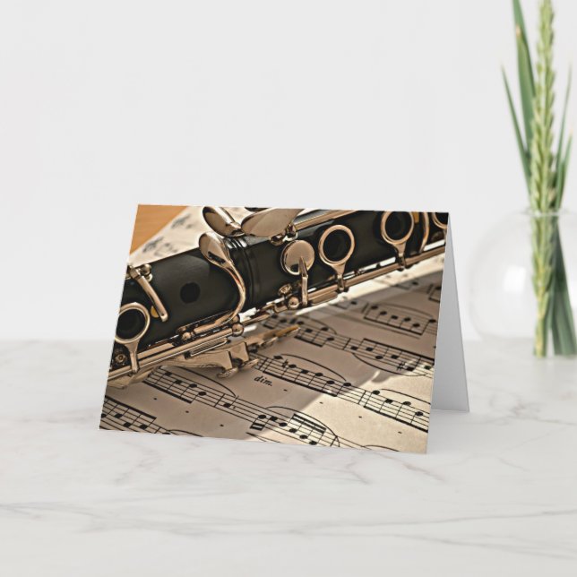 Carte Closeup Clarinet (Devant)