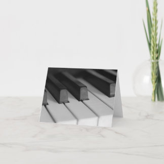 Carte Closeup des touches de piano