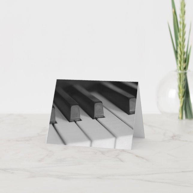 Carte Closeup des touches de piano (Devant)