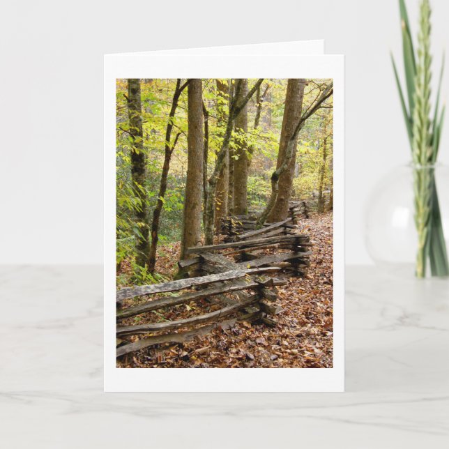 carte - Clôture de la clôture en automne (Devant)