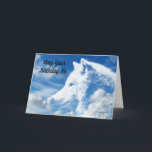 Carte Cloud Wolf Son<br><div class="desc">Belle photo de la tête d'un loup blanc dans les nuages, grace cette carte de voeux d'anniversaire pour un fils. Avant de la carte dit, "Puisse ton anniversaire être" et à l'intérieur de la carte dit, "aussi génial que toi! Joyeux Fils d'anniversaire" ! Une grande carte pour envoyer un Fils...</div>