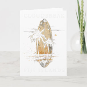 Carte Cloudbreak Îles Fidji Surf Vintage Surfing Surfe