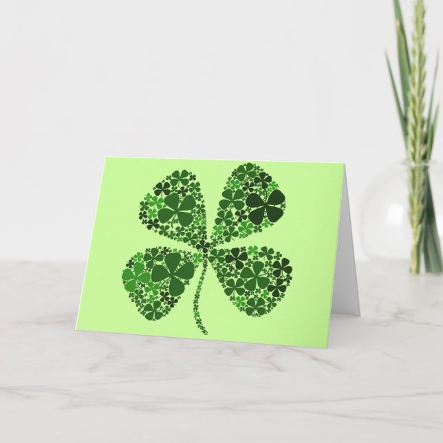 Carte Clover à 4 feuilles ultra-Lucky (Devant)