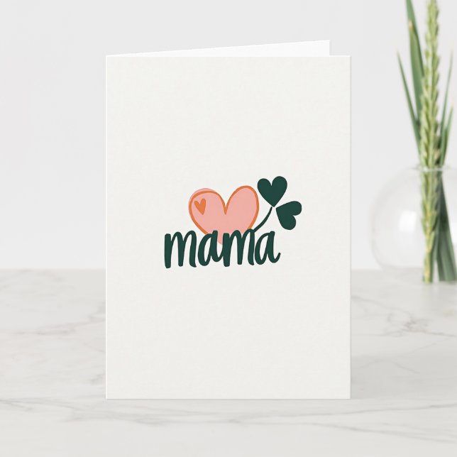 Carte Clover cœur de maman (Devant)