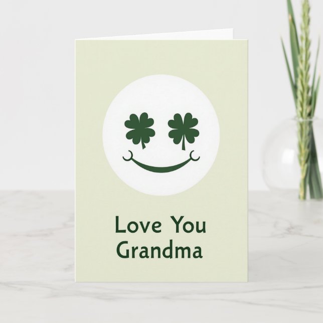 Carte Clover d'amour pour grand-mère (Devant)