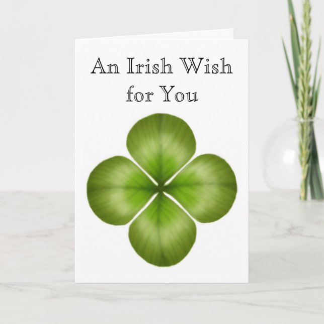 Carte Clover de Irish Wish for You (Devant)