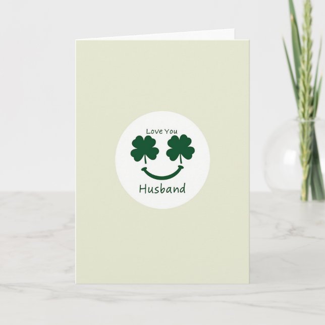 Carte Clover Eyes Husband Love You (Devant)