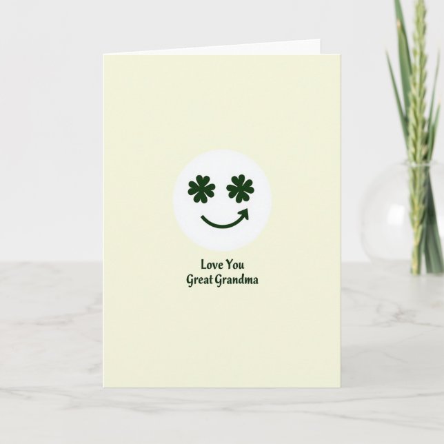 Carte Clover Smile Great Grandma Card (Devant)