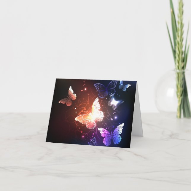 Carte Clowing Night Butterflies (Devant)