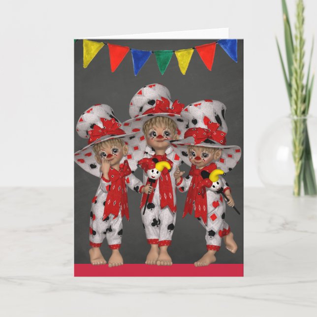Carte Clown all Occasion Greeting Card (Devant)