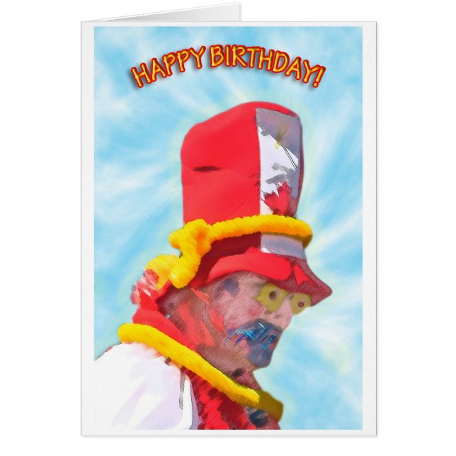 Carte Clown Canada (Devant)
