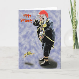 Carte Clown d'anniversaire, HappyBirthday ! - Customisé