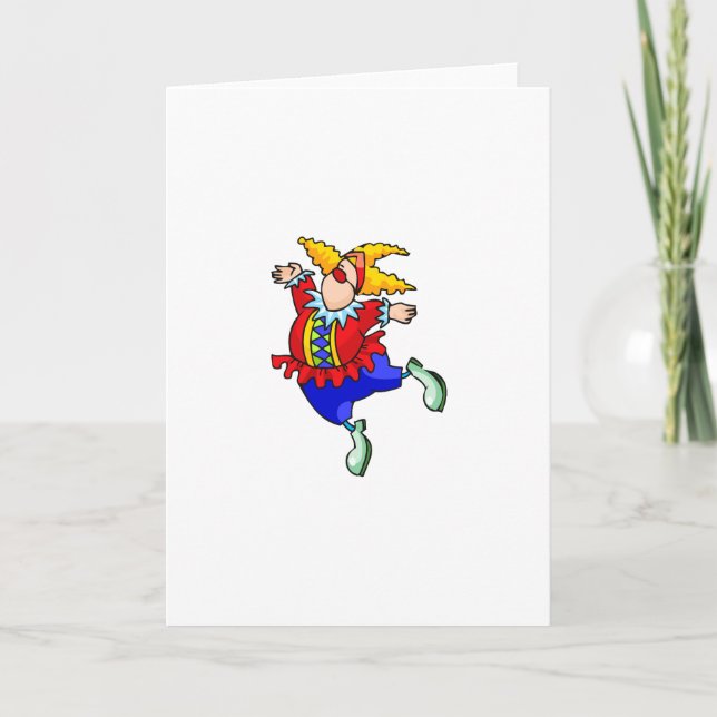 Carte Clown danseuse de ballet (Devant)