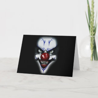 Carte Clown d'horreur d'anniversaire
