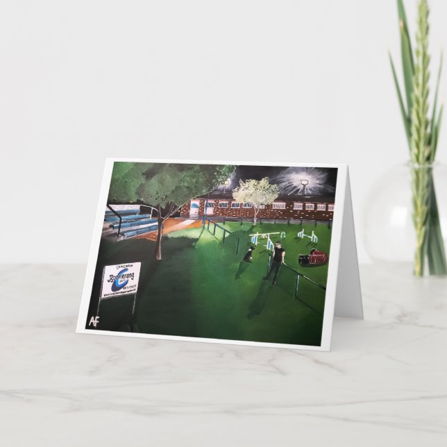 Carte Club Canino Boomerang Peinture d'Alfred Fox (Devant)