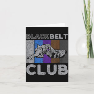 Carte Club Ceinture Noire Vintage BJJ Jiu Jitsu Brésilie