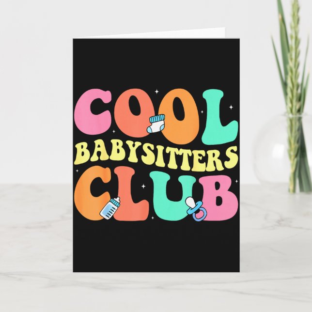 Carte Club de baby-sitting cool - Baby-sitter à concepti (Devant)